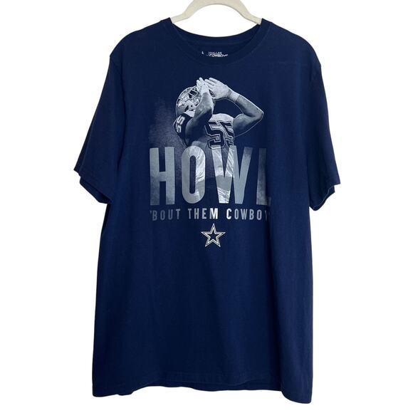 Dallas Cowboys Authentic Womens Tee Size M Navy Blue Howl Bout Those Cowboys - Picture 1 of 4